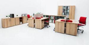 neue Möbel in modernem Büro