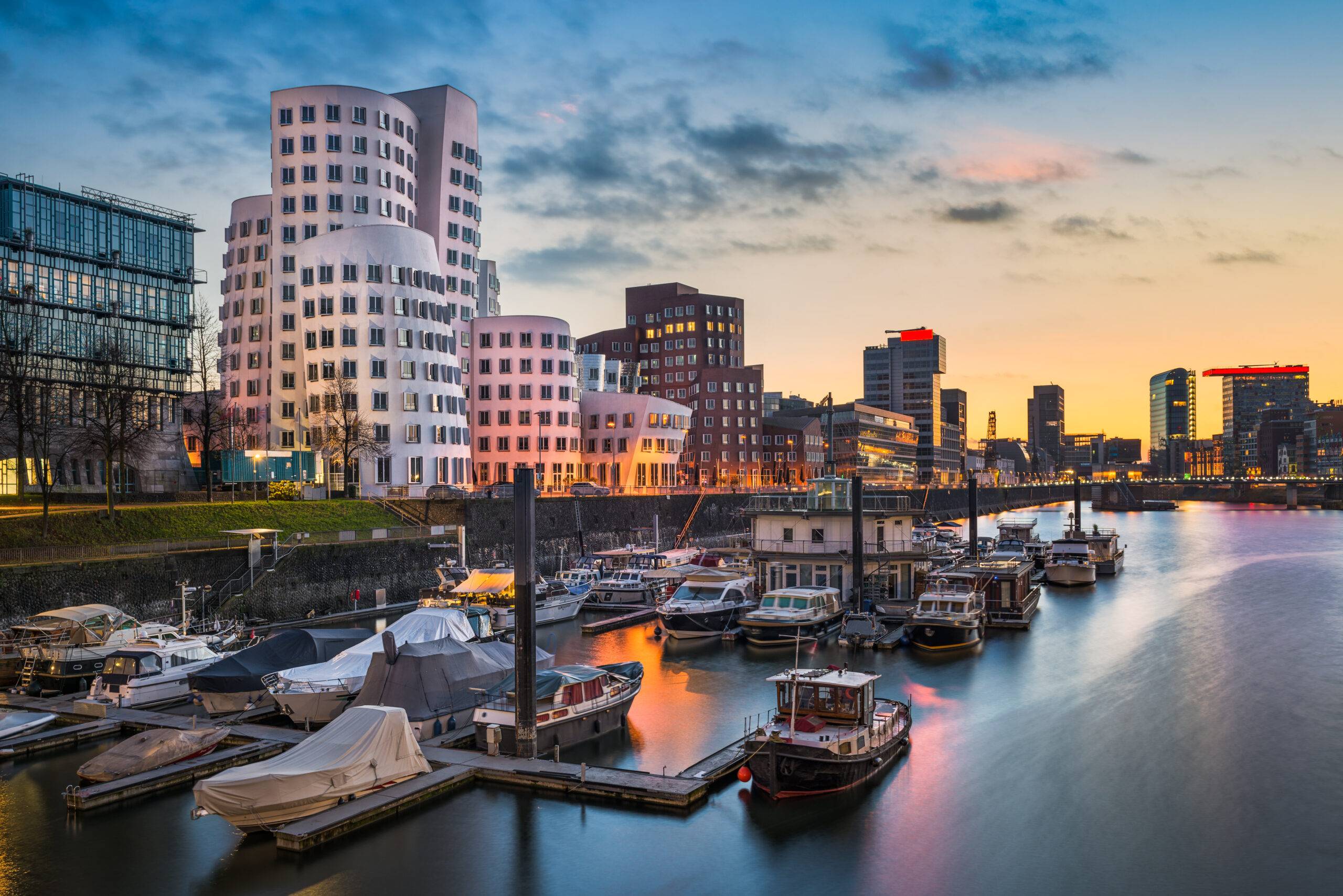 Medienhafen in Düsseldorf, Deutschland